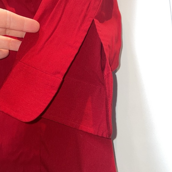 Express Stretch Red Blouse- Juniors 13/14 - Picture 5 of 6